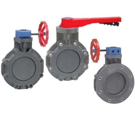 Valvulas De Mariposa De PVC Y CPVC