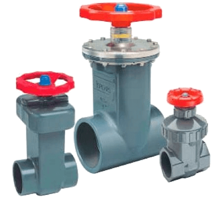 Valvulas De Compuerta De PVC Y CPVC